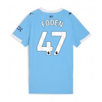 Manchester City Phil Foden #47 Domáci Ženy futbalový dres 2025-26 Krátky Rukáv